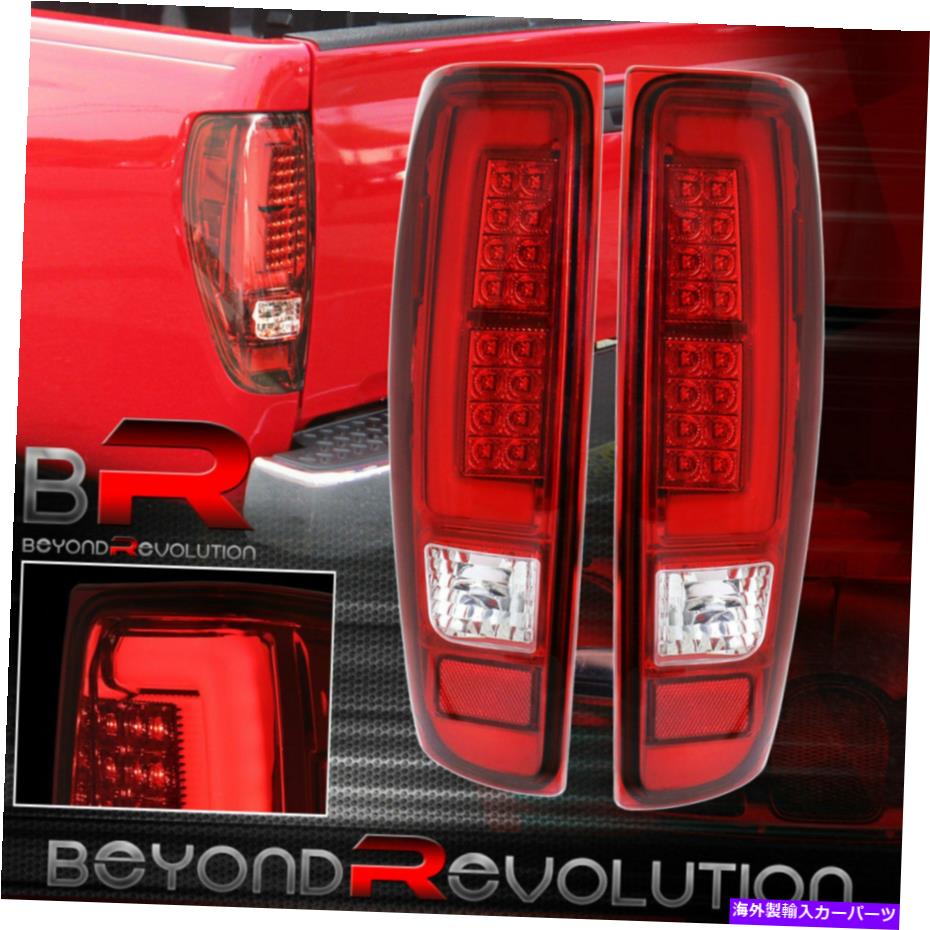 USテールライト 2004-2012コロラドテールライトクロームハウジングレッドレンズLEDブレーキライトストップ 2004-2012 Colorado Tail Lights Chrome Housing Red Lens LED Brake Light Stop【並行輸入品】