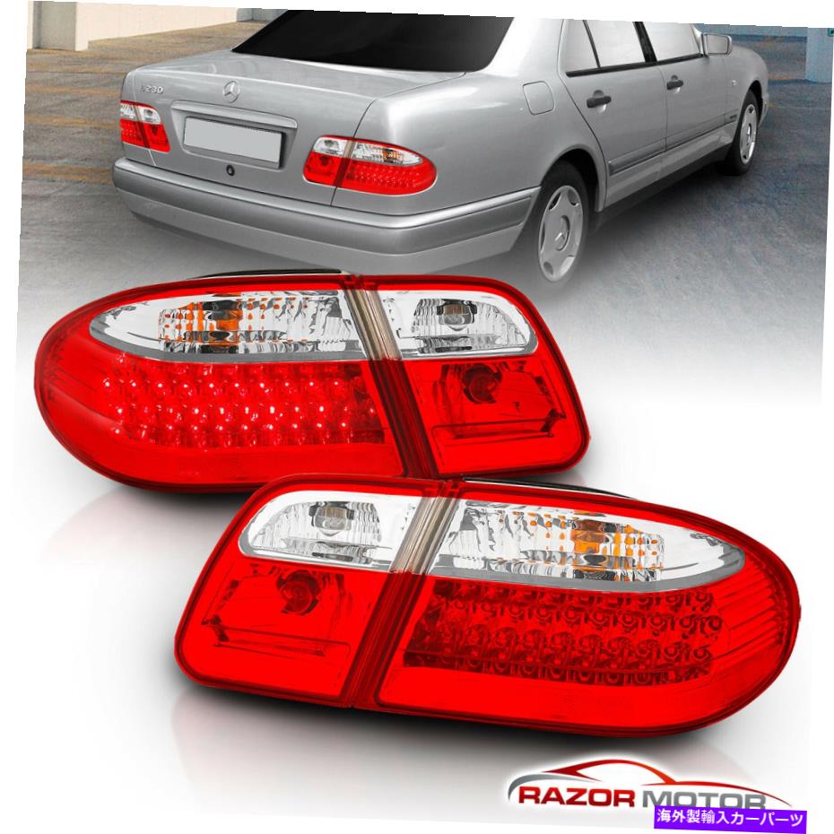 USテールライト 1996-2002メルセデスベンツW210 EクラスE300 / E320 / E430 / E55 AMG LEDテールライトペア 1996-2002 Mercedes-Benz W210 E-Class E300/E320/E430/E55 AMG LED Tail Lights Pair【並行輸入品】