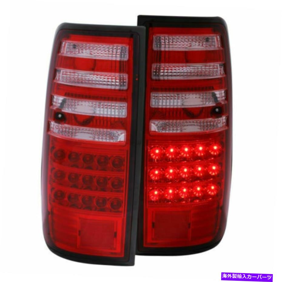 USテールライト Anzo 311095赤クリアレンズLEDテールライトは、Toyota Land Cruiser 2-Pair Anzo 311095 Red Clear Lens Led Tail Lights for 91-97 Toyota Land Cruiser 2-Pair【並行輸入品】
