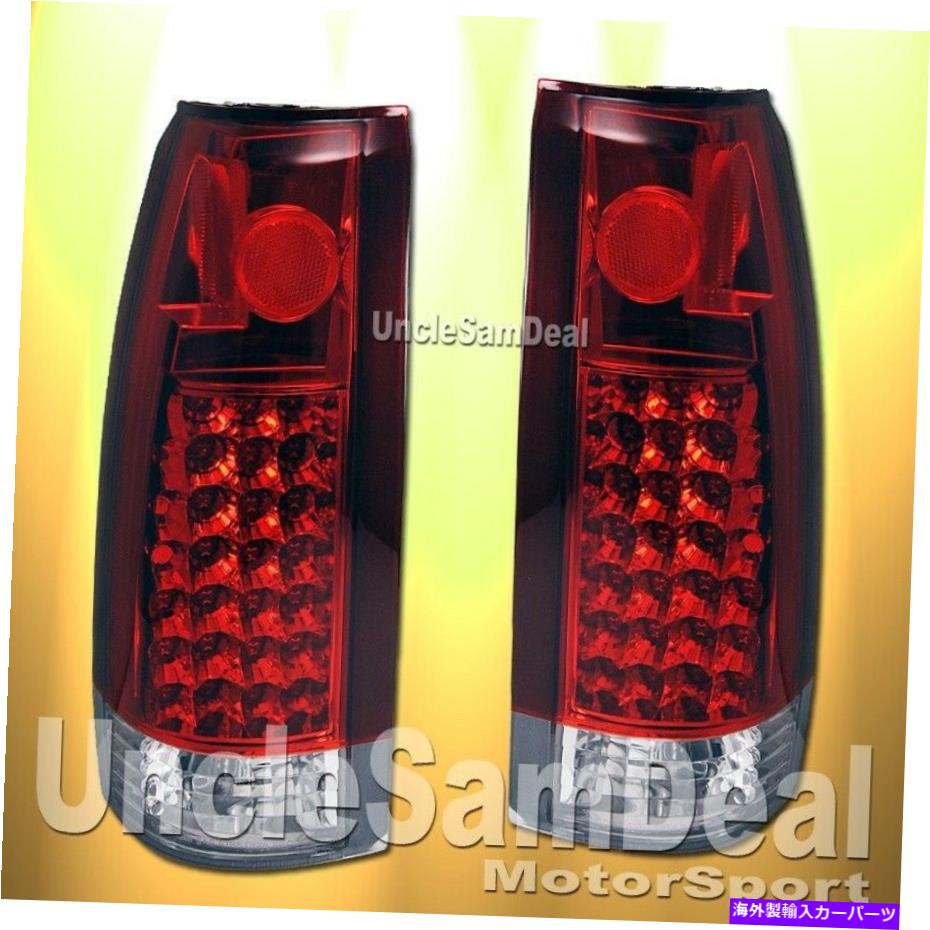 USテールライト Chevy C / K Tahoeの郊外のクリア24赤色LEDテールライトダイレクトフィットペア CHEVY C/K TAHOE SUBURBAN YUKON CLEAR 24 RED LED TAIL LIGHTS DIRECT FIT PAIR【並行輸入品】