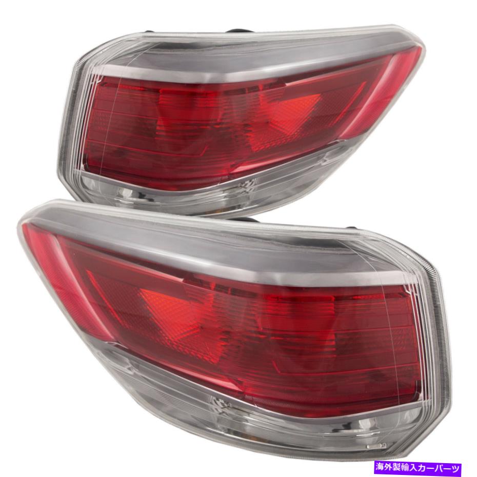 USテールライト テールライトセット左右ペアフィット2014-2016トヨタハイランダ Tail Lights Set Left Right Pair Fits 2014-2016 Toyota Highlander【並行輸入品】