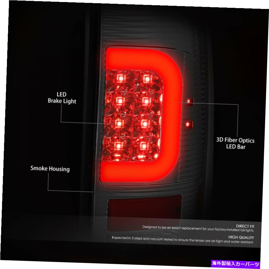 USテールライト 2ピース喫煙レンズ3D LED C-BARテールライト09-16フォードF350 / F450左右 2PCS SMOKED LENS 3D LED C-BAR TAIL LIGHT FOR 09-16 FORD F350/F450 LEFT&RIGHT【並行輸入品】