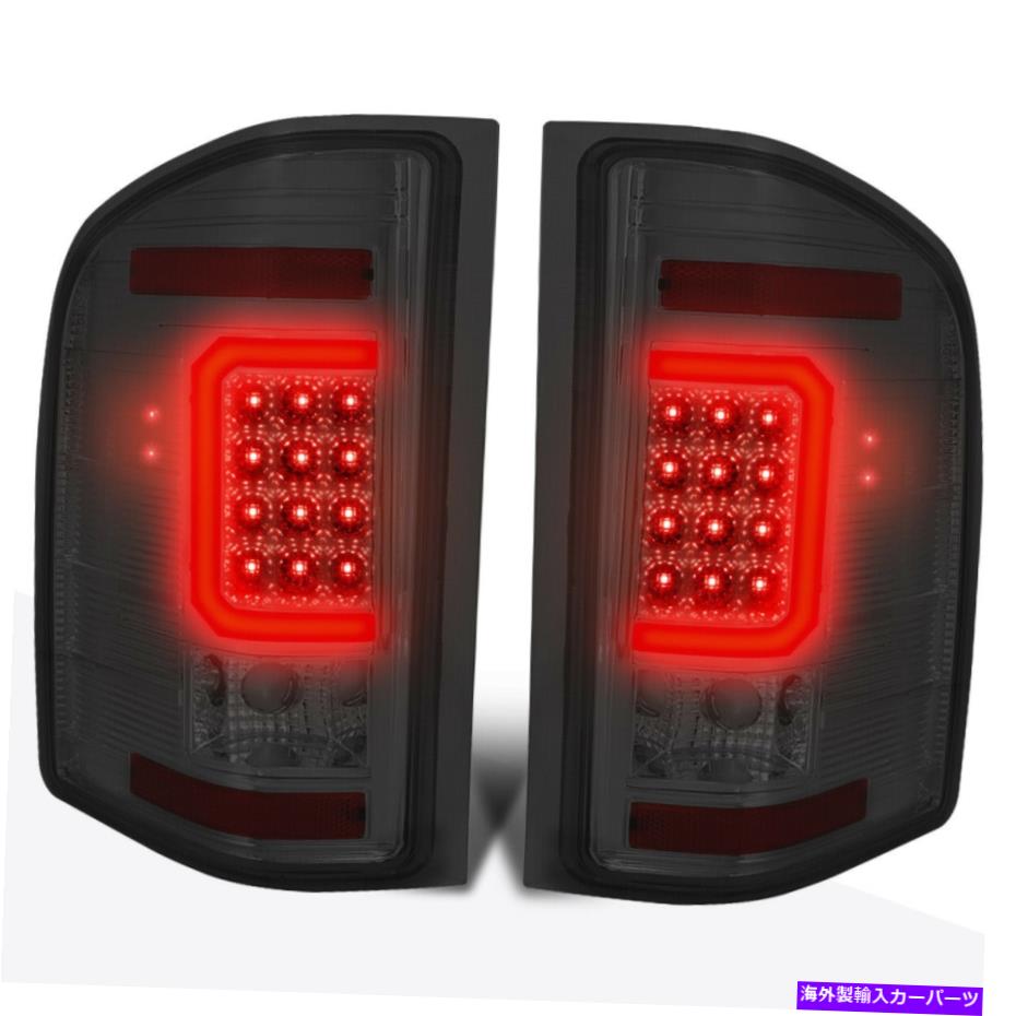 USテールライト 07-14シボリーSilverado 3D LED C-BARテールライトリアストップリバースランプスモーク For 07-14 Chevy Silverado 3D LED C-Bar Tail Light Rear Stop Reverse Lamp Smoked【並行輸入品】