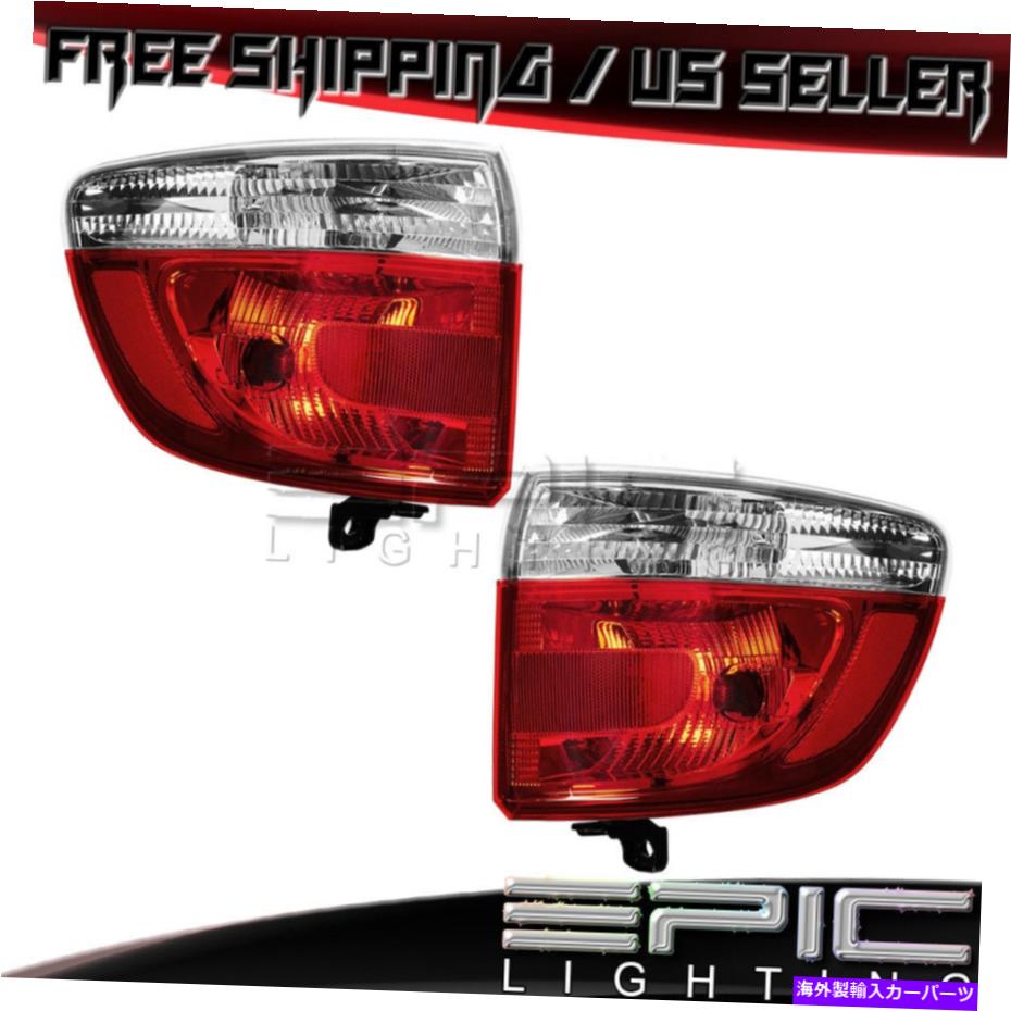USテールライト 2011-2013 Dodge Durango - 左右どちらのペアの外側リアブレーキテールライト Outer Rear Brake Tail Lights for 2011-2013 DODGE DURANGO - Left Right Sides Pair【並行輸入品】