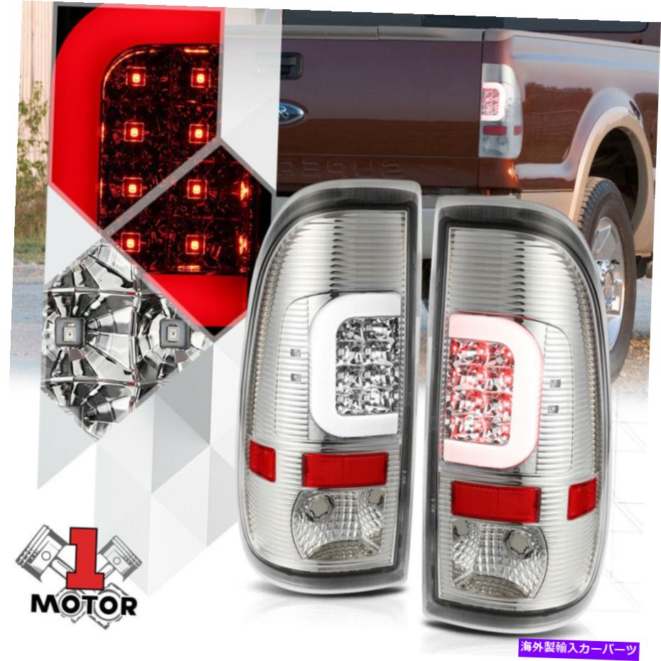 USテールライト クロム/クリア*トロンLED C-BAR * 08-16スーパーデューティSD F350のためのNeonチューブテールライト Chrome/Clear *TRON LED C-BAR* Neon Tube Tail Light for 08-16 Super Duty SD F350【並行輸入品】