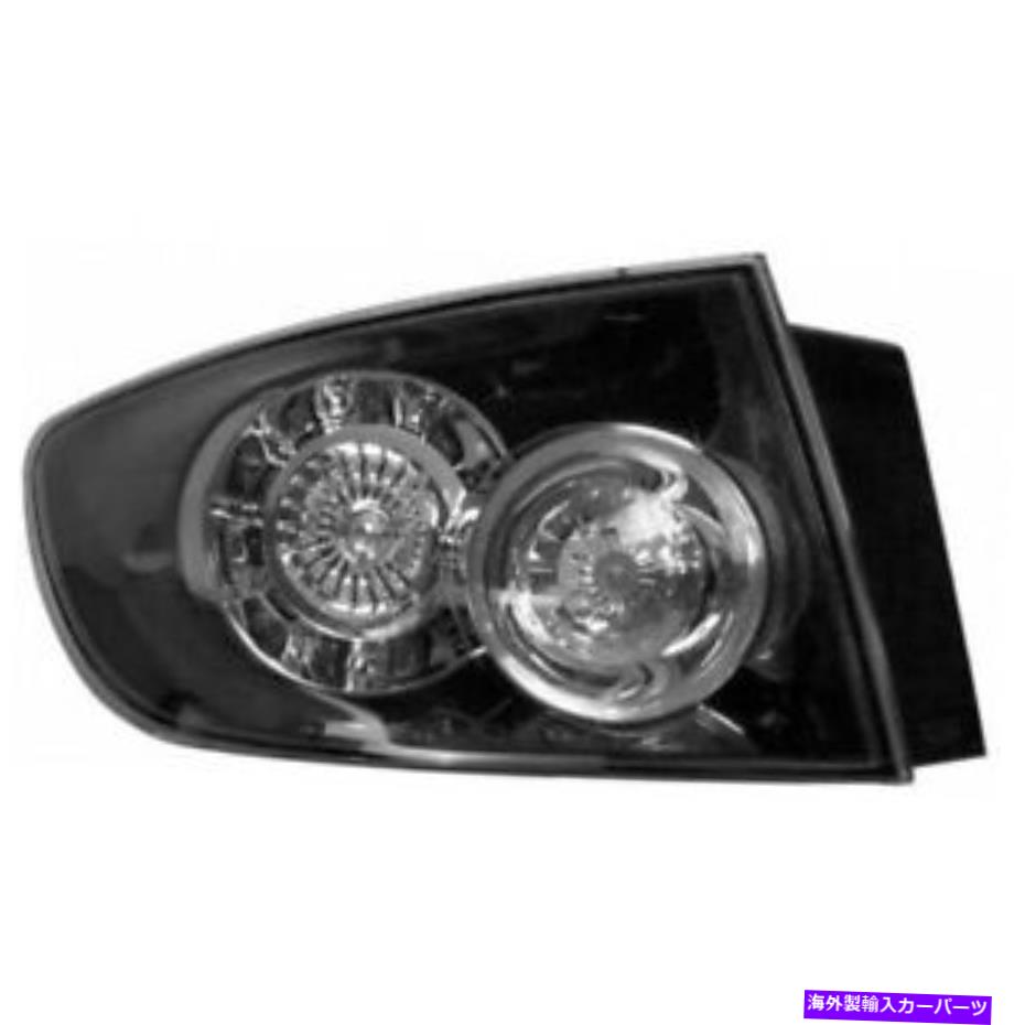 USテールライト MA2800133 2007-2009マツダ3リアテールライトLEDタイプドライバーサイドセダン MA2800133 Fits 2007-2009 Mazda 3 Rear Tail Light LED Type Driver Side Sedan【並行輸入品】