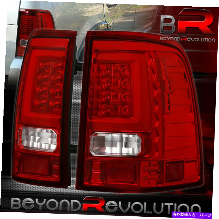 USテールライト 2002年2003年2004年2005フォードエクスプローラーレッドレンズホワイトチューブLEDテールライトランプ For 2002 2003 2004 2005 Ford Explorer Red Lens White Tube LED Tail Light Lamps【並行輸入品】