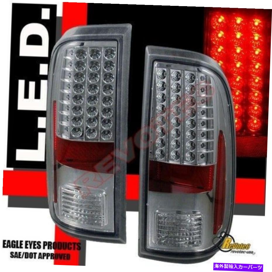 USテールライト 2008-2016フォードF250 F350 F450スーパーデューティピックアップクロームLEDテールライトランプ 2008-2016 Ford F250 F350 F450 Super Duty Pickup Chrome LED Tail Lights Lamps【並行輸入品】