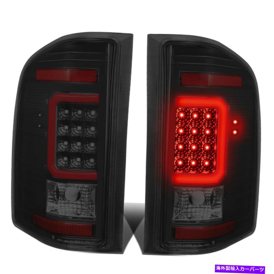 USテールライト （Red 3D LED C-Shape Bar）ブラックスモークリアテールブレーキライト07-14 Silverado (RED 3D LED C-SHAPE BAR) Black Smoked Rear Tail Brake Lights for 07-14 Silverado【並行輸入品】｜Us Custom Parts Shop USDM