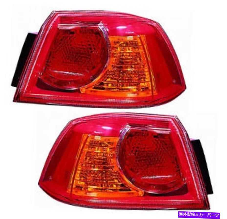 USテールライト 2008年2009年三菱ランサーEvolution Tail Lightsペアセット For 2008 2009 Mitsubishi Lancer|Evolution Tail lights Pair Set【並行輸入品】