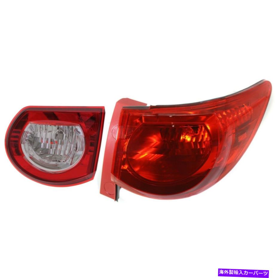 USテールライト 2009-2012のシボレートラバース旅客サイドの内側と外側のテールライト Tail Light For 2009-2012 Chevrolet Traverse Passenger Side Inner and Outer【並行輸入品】