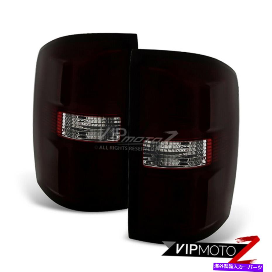 USテールライト 14-18 GMC Sierra 1500 2500 3500 OEスタイルの煙色合いテールライトランプペア For 14-18 GMC Sierra 1500 2500 3500 OE Style Smoke Tinted Tail Lights Lamp Pair【並行輸入品】