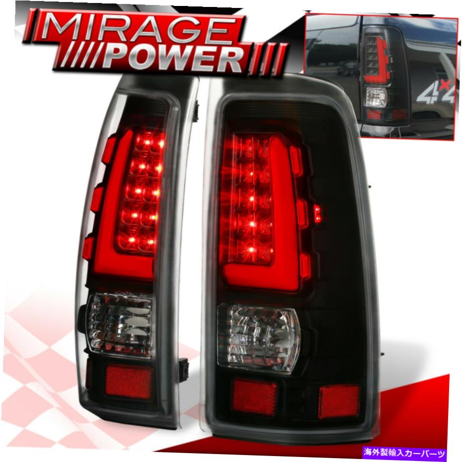 USテールライト 1999年から2006年のためのクリアレンズブラックハウジングの赤いLEDチューブテールライトランプ Clear Lens Black Housing Red LED Tube Tail Light Lamps For 1999-2006 Silverado【並行輸入品】