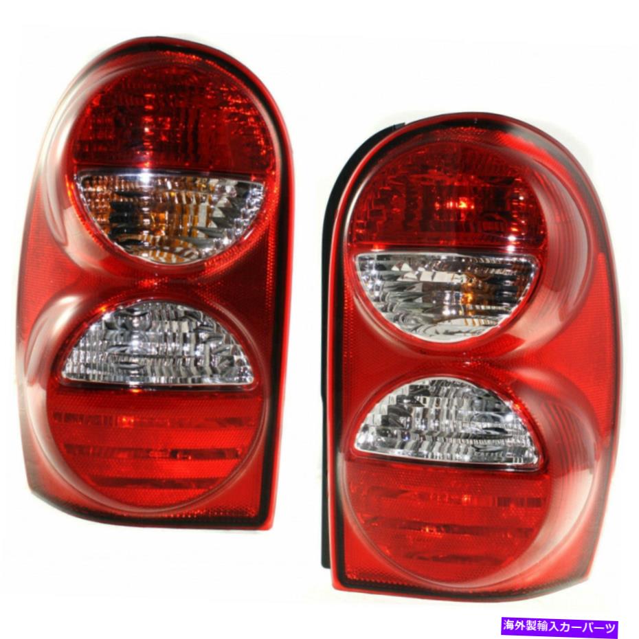 USテールライト ジープリバティテールライト2005-2007ペアRHとLHサイドのw / o rfl＆エアダムドット Fits Jeep Liberty Tail Light 2005-2007 Pair RH and LH Side w/o RFL & Air DAM DOT【並行輸入品】