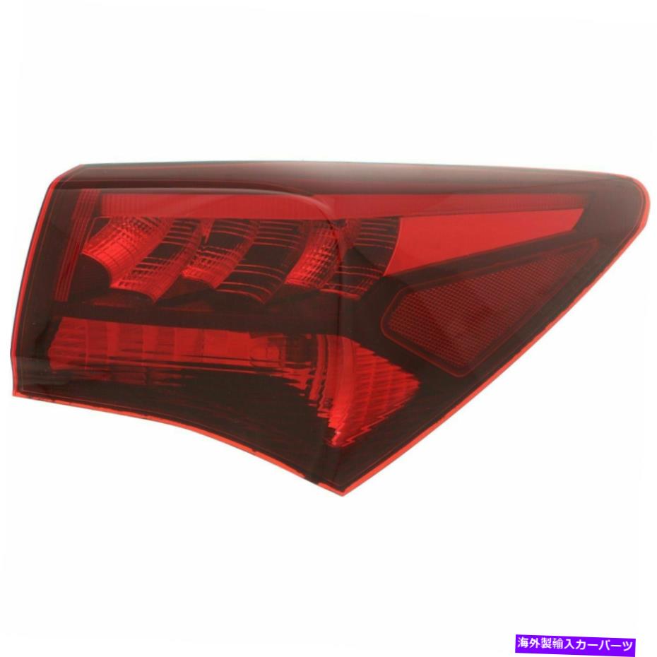 USテールライト Acura TLX 2015 2016 2017リアテールランプ外部右乗客のためのフィット FITS FOR ACURA TLX 2015 2016 2017 REAR TAIL LAMP OUTER RIGHT PASSENGER【並行輸入品】