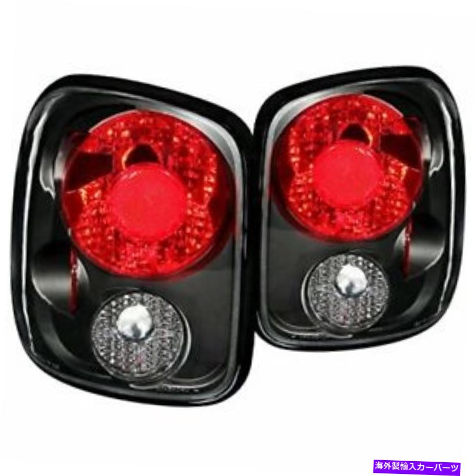 USテールライト Anzo USA 211028 GMCシエラブラックテールライトアセンブリ - （ペアで販売） Anzo USA 211028 GMC Sierra Black Tail Light Assembly - (Sold in Pairs)【並行輸入品】