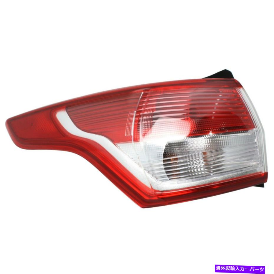 USテールライト 2013-2016フォードエスケープのハロゲンテールライト左透明＆レッドレンズW /電球（S） Halogen Tail Light For 2013-2016 Ford Escape Left Clear & Red Lens w/ Bulb(s)【並行輸入品】