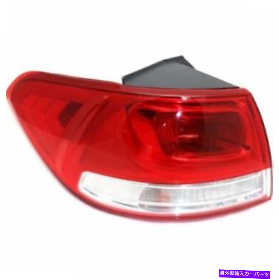 USテールライト Sorento 16、ドライバー側、外側のテールライト、クリア、レッドレンズの場合 For Sorento 16, Driver Side, Outer Tail Light, Clear and Red Lens【並行輸入品】