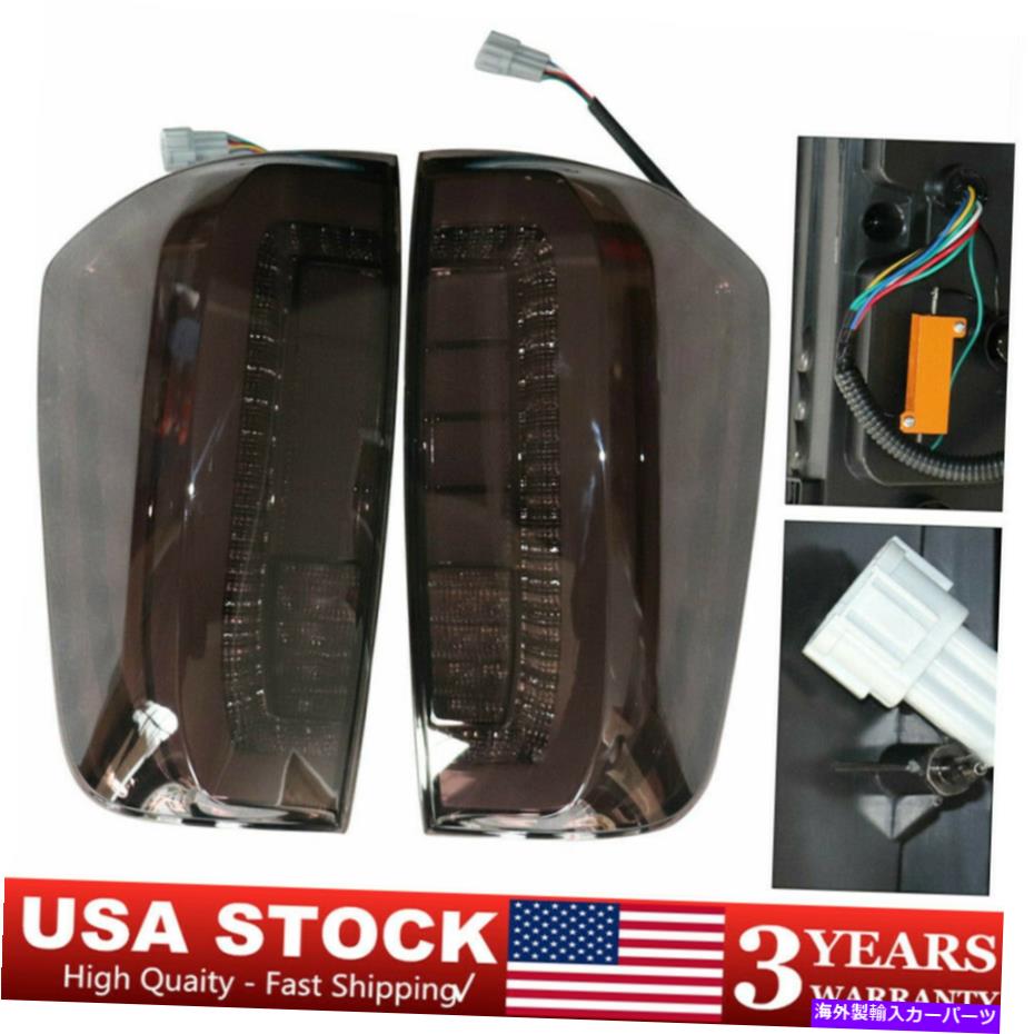 USテールライト 日産ナバラNP300 D23 2015-2019ペアLEDリアテールライトブレーキパーク Fits For Nissan Navara NP300 D23 2015-2019 Pair LED Rear Tail Light Brake Park【並行輸入品】