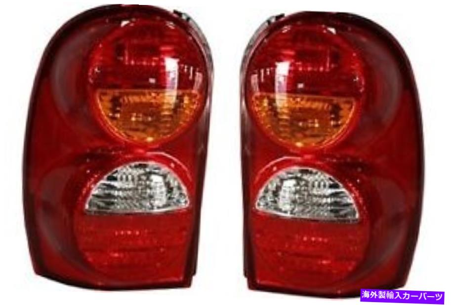 USテールライト 02 03 04 Jeep Liberty Taillightペアの両方をセット新しいTaillamp Suvが左右に 02 03 04 Jeep Liberty Taillight Pair Set Both NEW Taillamp SUV Left and Right【並行輸入品】