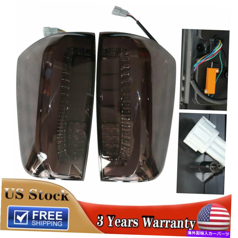 USテールライト 日産ナバラNP300 D23 2015-19のための煙黒リアテールライトランプクリアレンズ SMOKE BLACK REAR TAIL LIGHT LAMP CLEAR LENS FOR NISSAN NAVARA NP300 D23 2015-19【並行輸入品】