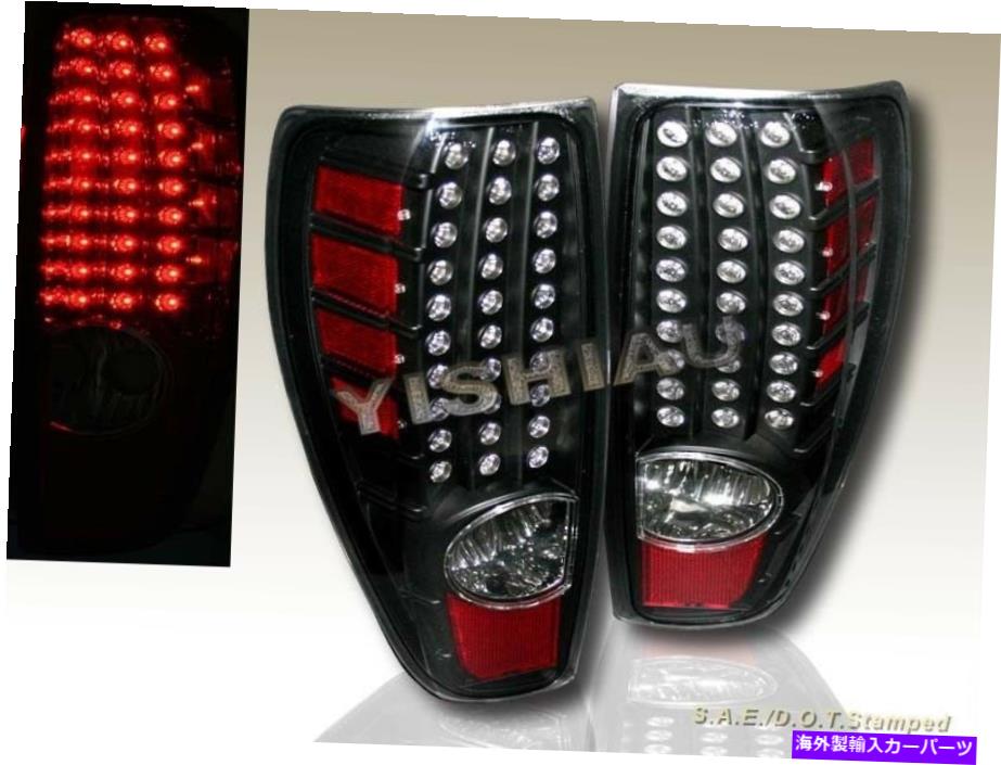 USテールライト 2004-2009シボレーコロラド/ GMCキャニオンLEDテールライトブラックLH + RHリアランプ 2004-2009 CHEVY COLORADO / GMC CANYON LED TAIL LIGHTS BLACK LH+RH REAR LAMPS【並行輸入品】