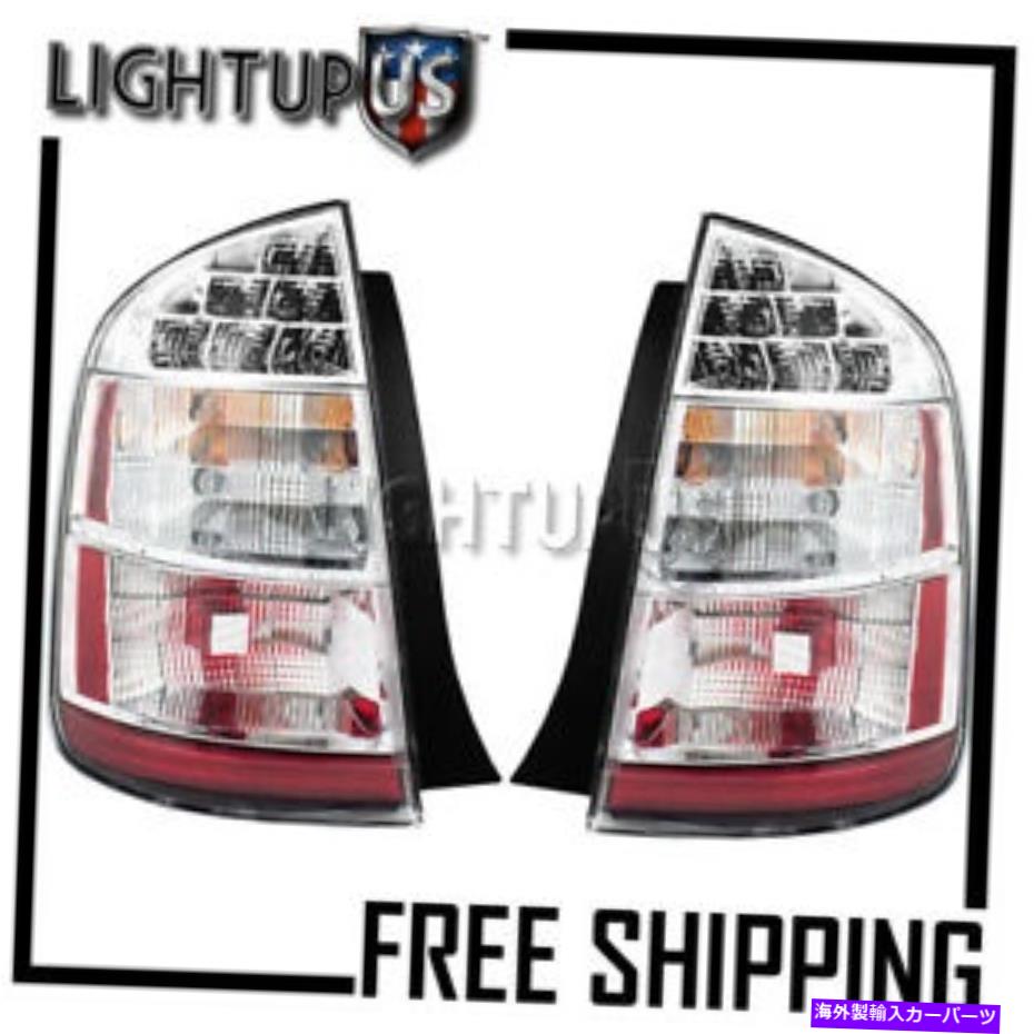 USテールライト 2006-2009トヨタプリウス左右ペアクロームトリムリアブレーキテールライト 2006-2009 TOYOTA PRIUS Left Right Pair Chrome Trim Rear Brake Tail Lights【並行輸入品】