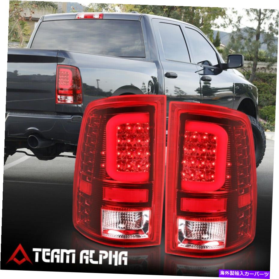 USテールライト FITS 2009-2017ドッジRAM {LED RED C-BAR}クローム/レッドブレーキランプリアテールライト Fits 2009-2017 Dodge Ram {LED RED C-BAR} Chrome/Red Brake Lamp Rear Tail Light【並行輸入品】｜Us Custom Parts Shop USDM 43,346円