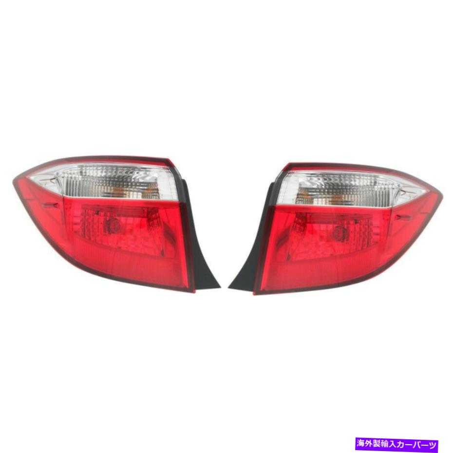 USテールライト 2014-2016トヨタカローラペアリアテールライトドライバーとRH W /球根 Fits 2014-2016 Toyota Corolla Pair Rear Tail Lights Driver and RH w/ Bulbs【並行輸入品】