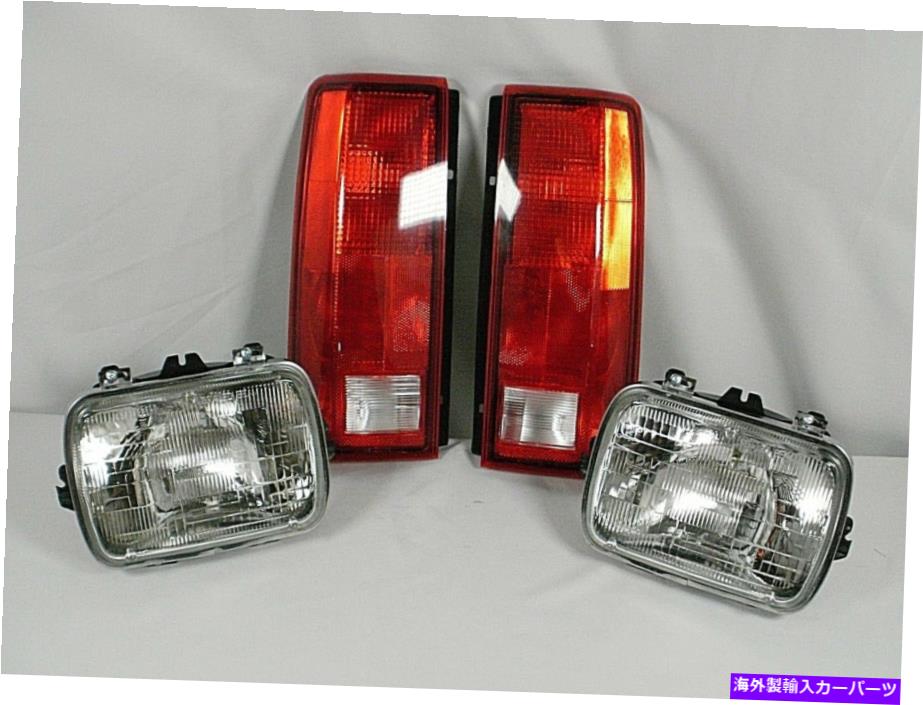USテールライト 85-05 GMC Safariシールビームヘッドライトバケットブレーキライト用 for 85-05 GMC SAFARI Sealed Beam Headlights Buckets Brake Lights【並行輸入品】