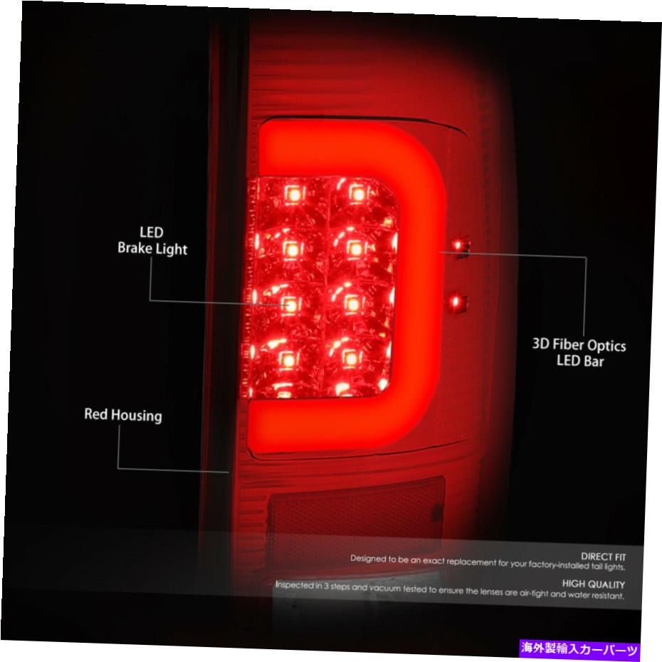 USテールライト 2008-2016 Ford F250-F550スーパーデューティのためのペア赤3D LED赤C-BARテールライト PAIR RED 3D LED RED C-BAR TAIL LIGHT FOR 2008-2016 FORD F250-F550 SUPER DUTY【並行輸入品】
