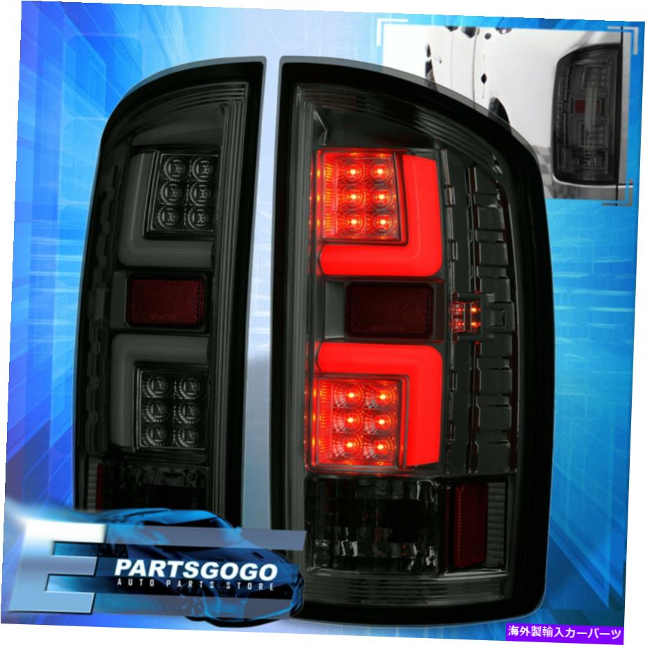 USテールライト 02-06 Dodge RAM 1500 2500 3500 3500の交換用スモークLEDブレーキテールライトランプ For 02-06 Dodge Ram 1500 2500 3500 Replacement Smoke LED Brake Tail Lights Lamps【並行輸入品】