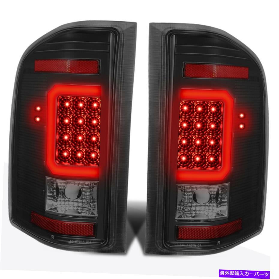 USテールライト 07-14シボリーSilverado Red 3D LED C-BARテールライトリアリバースランプ着色 For 07-14 Chevy Silverado Red 3D LED C-Bar Tail Light Rear Reverse Lamp Tinted【並行輸入品】