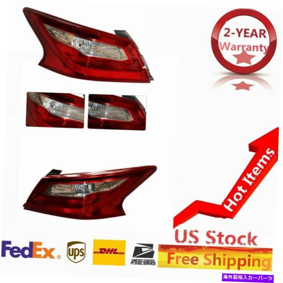 USテールライト ：16 -2018日産アルティマ左右外側コーナーテールライトブレーキランプ3.5L FOR: 16 -2018 Nissan Altima LEFT & RIGHT Outer Corner Tail Light Brake Lamp 3.5L【並行輸入品】
