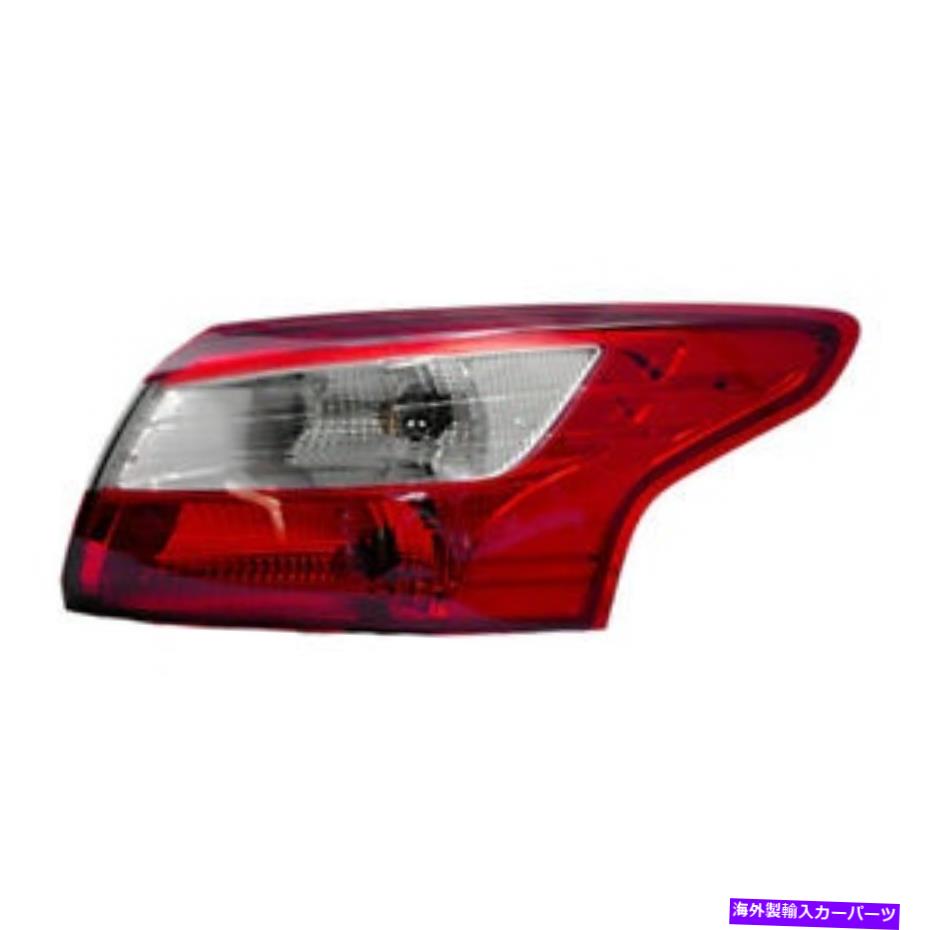 USテールライト セダンNSFのための12-14フォーカスフォーカス右助手席側の外側の光 Fits 12-14 Ford Focus Right Passenger Side Outer Tail Light For Sedan NSF【並行輸入品】