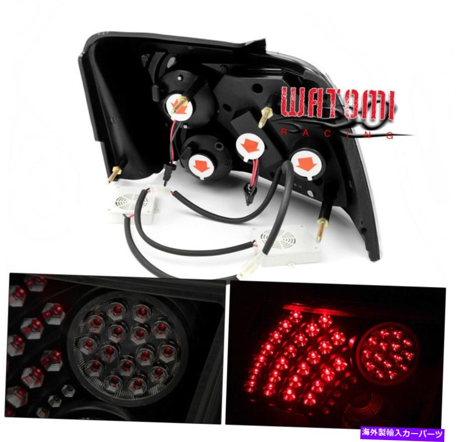 USテールライト 99-04フォードマスタングLEDテールブレーキライトランプブラック/スモーク00 01 02 03左+右 99-04 FORD MUSTANG LED TAIL BRAKE LIGHTS LAMP BLACK/SMOKE 00 01 02 03 LEFT+RIGHT【並行輸入品】