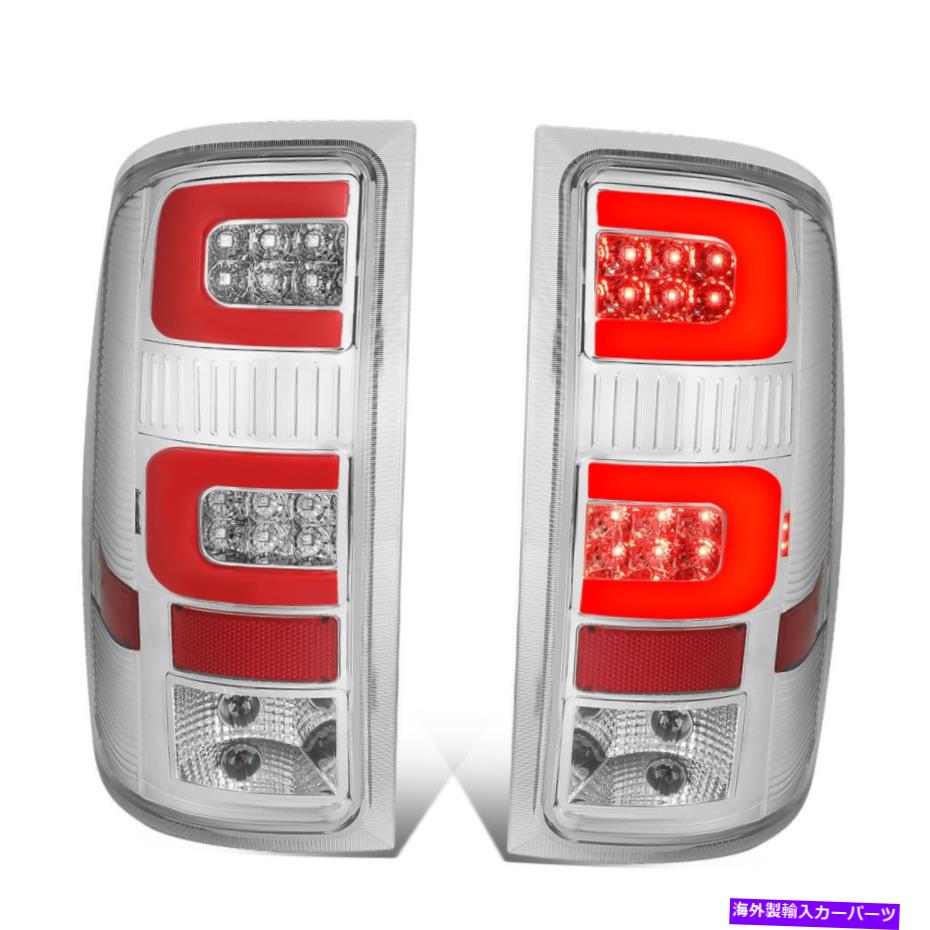 USテールライト （デュアルレッド3D LED Cシェイプバー）クロムクリアテールブレーキライト07~14 GMCシエラ (DUAL RED 3D LED C-SHAPE BAR) Chrome Clear Tail Brake Light for 07-14 GMC Sierra【並行輸入品】｜Us Custom Parts Shop USDM