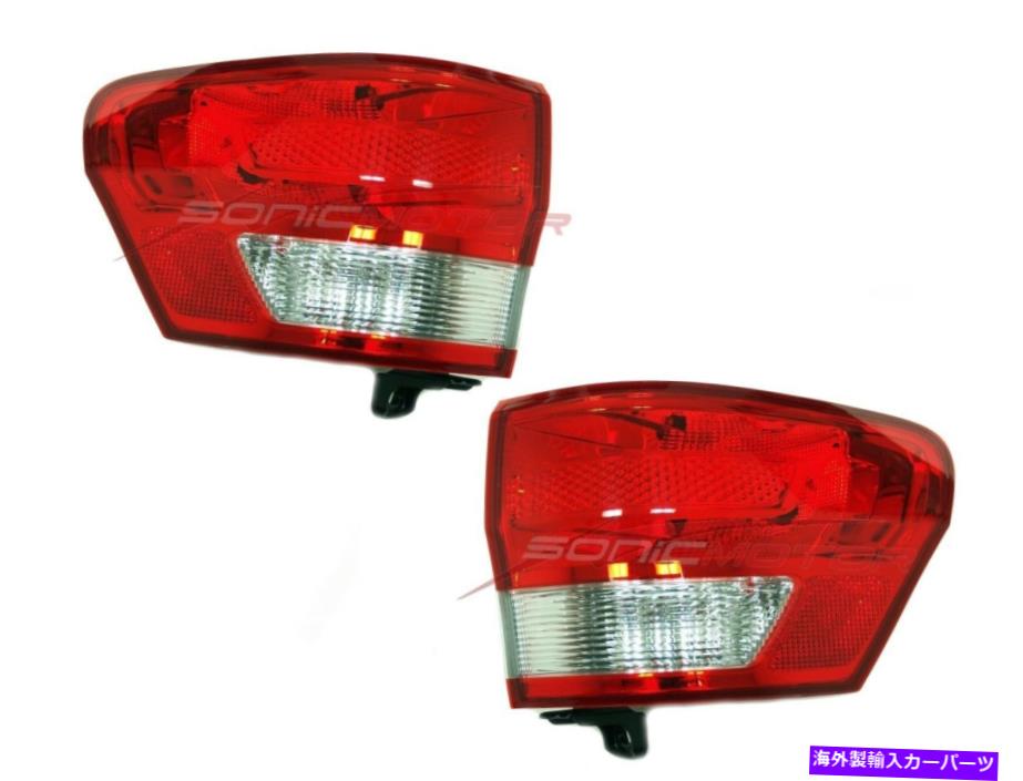 USテールライト 2011-2013ジープグランドチェロキーテールライトドライバー＆旅客サイドLH + RH For 2011-2013 Jeep Grand Cherokee Tail Lights Driver & Passenger Side LH+RH【並行輸入品】