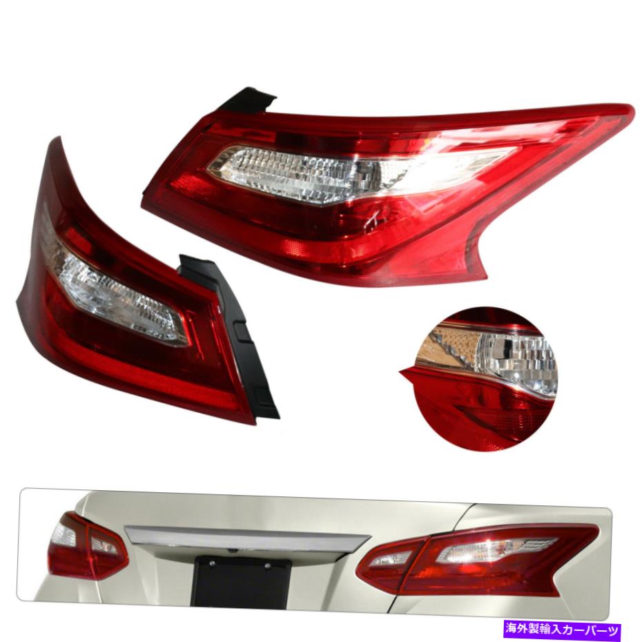 USテールライト 日産アルティマ2016-2018リアブレーキランプテールライトL + R USA For Nissan Altima 2016-2018 Rear Brake Lamps Tail Light L+R USA【並行輸入品】