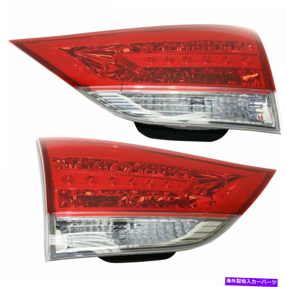 USテールライト 2インナーテールライトアセンブリの運転手と助手席側セットトヨタシーナ Driver And Passenger Side Set Of 2 Inner Tail Light Assembly Fits Toyota Sienna【並行輸入品】