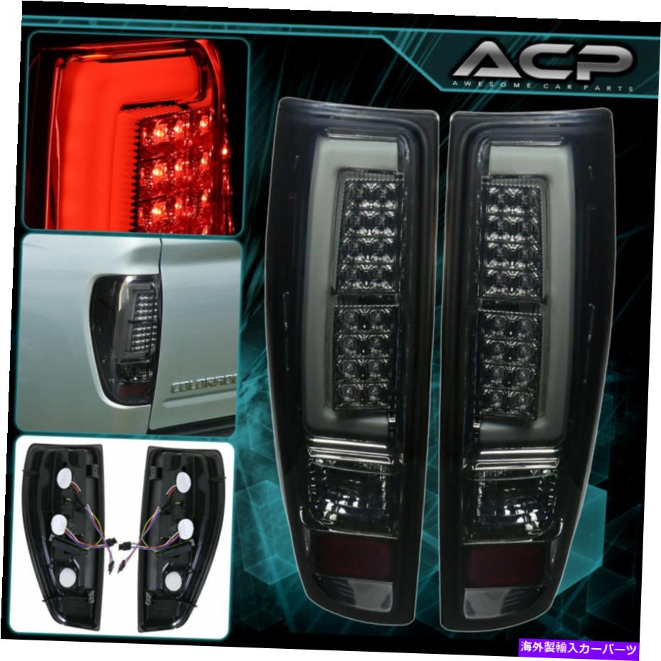 USテールライト 04-12コロラドキャニオン交換用チューブLEDテールライトクロムハウジングスモーク 04-12 Colorado Canyon Replacement Tube LED Tail Lights Chrome Housing Smoke【並行輸入品】