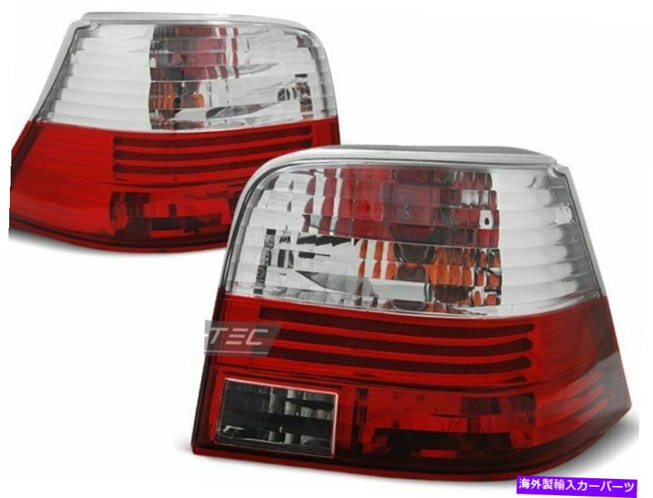 USテールライト VWゴルフのテールライト4 IV 97-03赤ホワイトワールドワイドFreeship US LTVW03 Xino U Tail Lights for VW GOLF 4 IV 97-03 Red White WorldWide FreeShip US LTVW03 XINO U【並行輸入品】