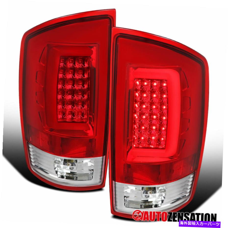 USテールライト 2007年から2008年のドッジRAM 1500 2500赤いLED DRLストリップブレーキ信号テールライト For 2007-2008 Dodge Ram 1500 2500 Red LED DRL Strips Brake Signal Tail Lights【並行輸入品】