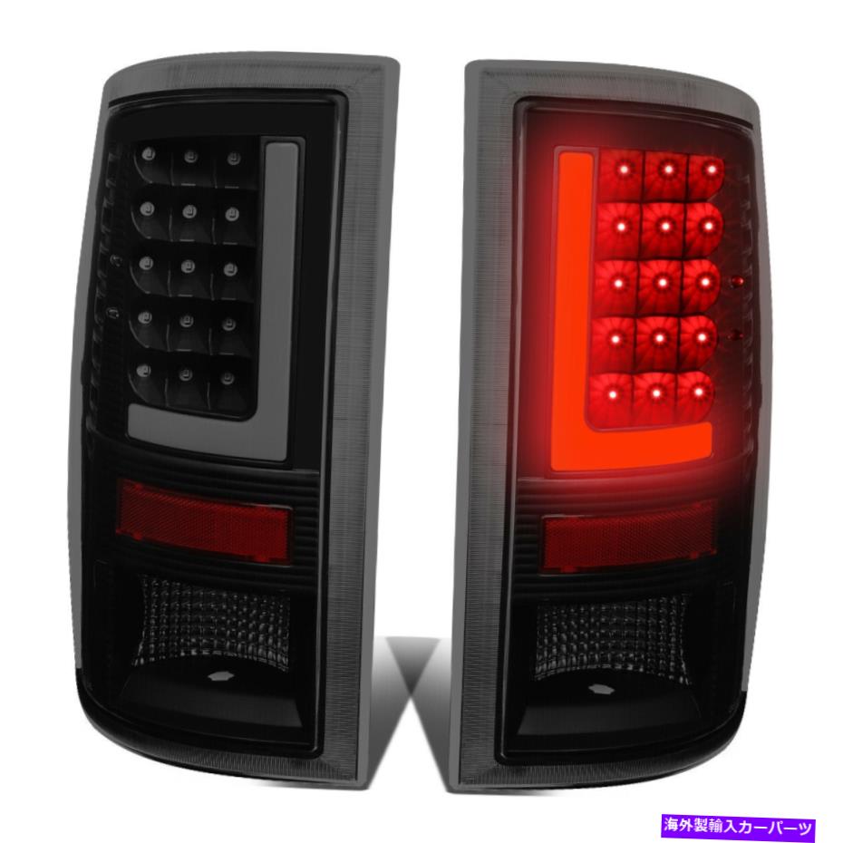 USテールライト (3D LED L-Shape Bar)ブラックスモークテールライトブレーキランプ09~17ドッジラム (3D LED L-SHAPE BAR) Black Smoked Tail Light Brake Lamps for 09-17 Dodge Ram【並行輸入品】