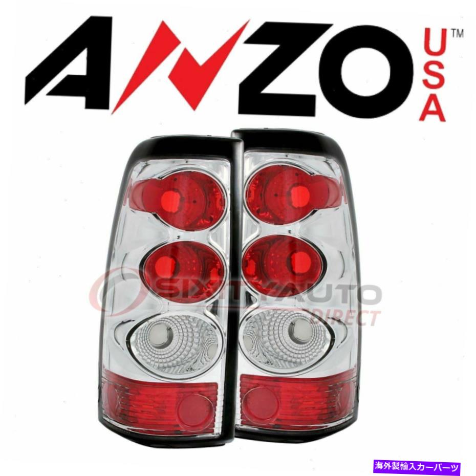 USテールライト 2003年から2004年のシボレーSilverado 2500のためのアンツサのテールライトセット - 電気Nx AnzoUSA Tail Light Set for 2003-2004 Chevrolet Silverado 2500 - Electrical nx【並行輸入品】|Us Custom Parts Shop USDM