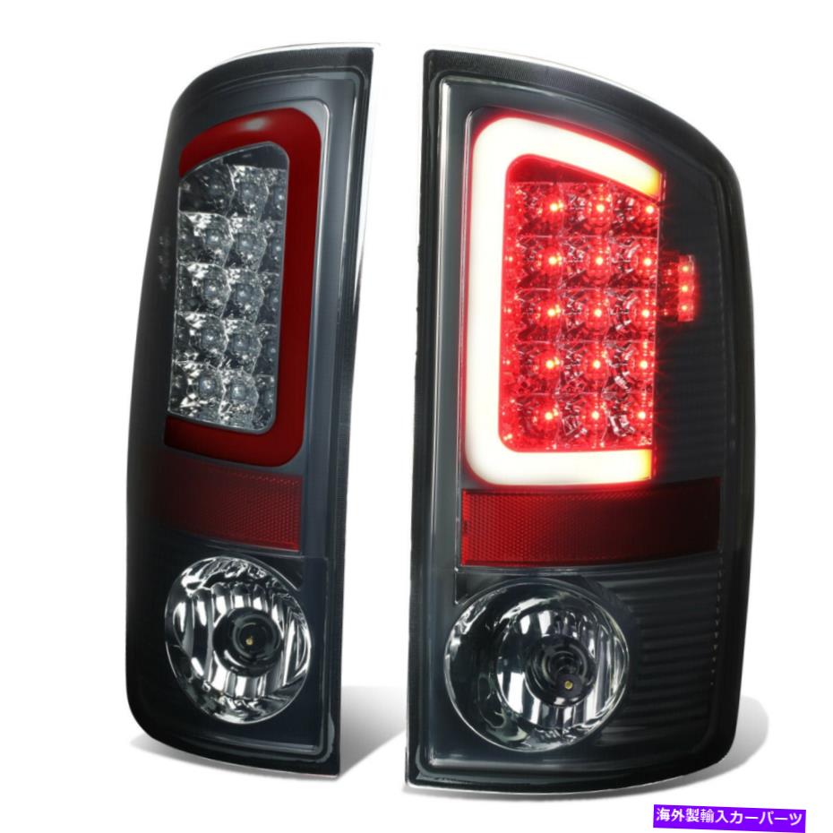 USテールライト （赤3D LED C字型バー）燻製レンズリアテールブレーキライト07-09ドッジRAM用 (RED 3D LED C-SHAPE BAR) Smoked Lens Rear Tail Brake Lights for 07-09 Dodge Ram【並行輸入品】