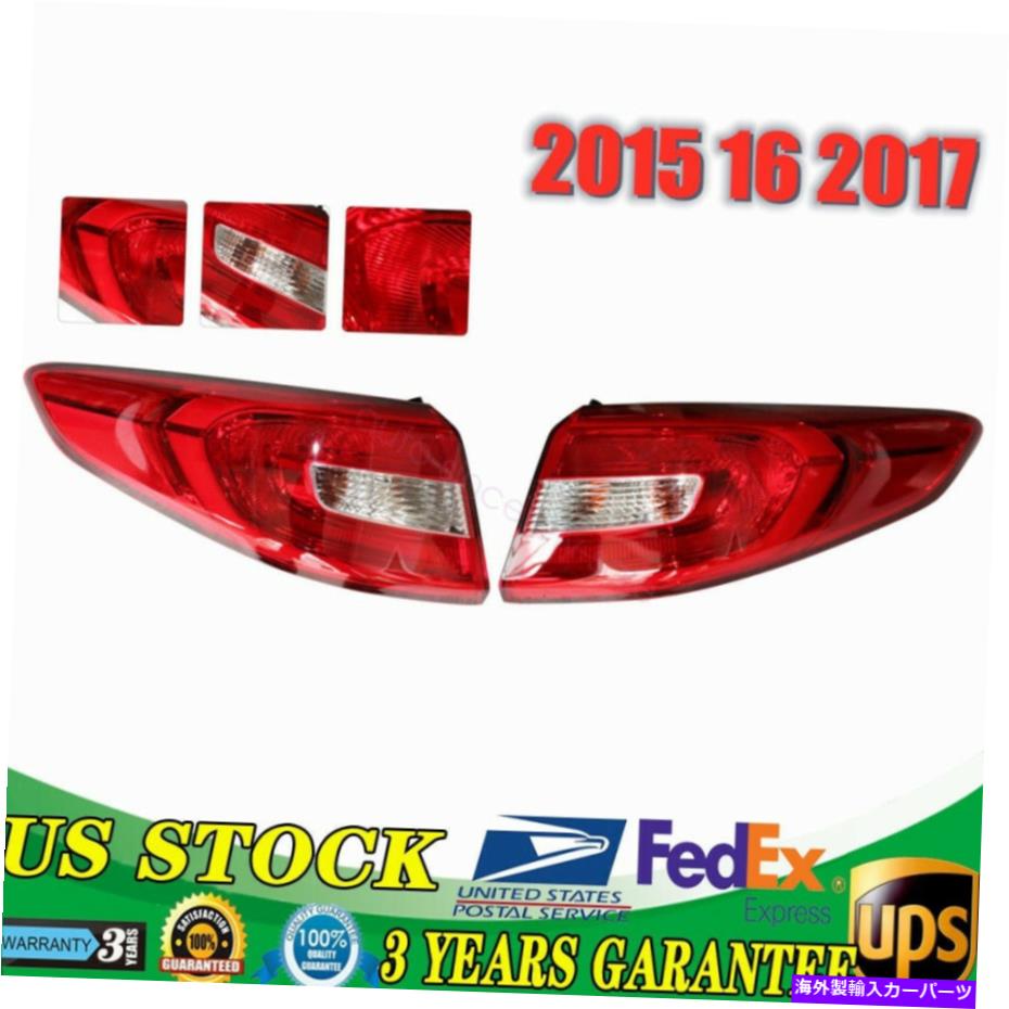 USテールライト Hyundai Sonata 2015-2017後部ランプ1対アセンブリLH＆RHのテールライト Tail Lights For Hyundai Sonata 2015-2017 Rear Lamp 1 Pair Assembly LH & RH【並行輸入品】
