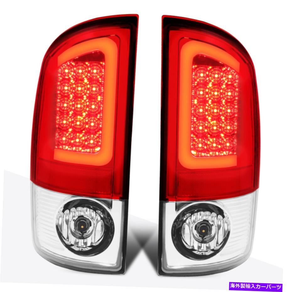 USテールライト 02-06ドッジRAMレッド3D LED Cストリークテールライトリアストップ/ブレーキ/リバースランプ For 02-06 Dodge Ram Red 3D LED C-Streak Tail Light Rear Stop/Brake/Reverse Lamp【並行輸入品】