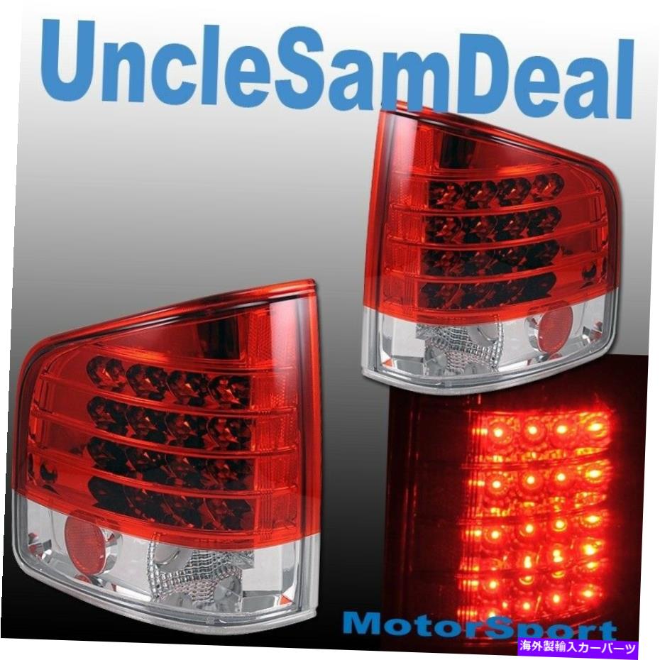 USテールライト Chevy S10 GMCソノマユーロクリアレッドレンズLED L.D.テールライトダイレクトフィットペア CHEVY S10 GMC SONOMA EURO CLEAR RED LENS LED L.E.D. TAIL LIGHTS DIRECT FIT PAIR【並行輸入品】