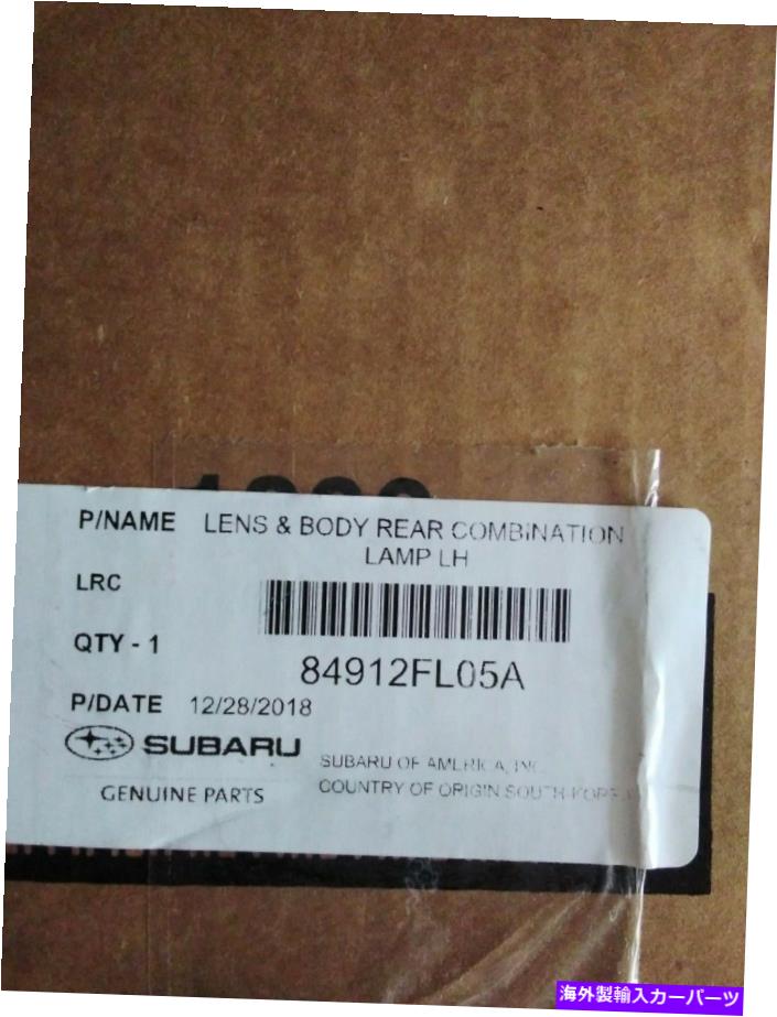USテールライト 17 19スバルインプレッサハッチバック左ドライバーサイドテールライト84912FL05A新しいOEM 17 19 Subaru Impreza Hatchback Left Driver Side Tail Light 84912FL05A New oem【並行輸入品】